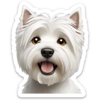 West highland white terrier sticker