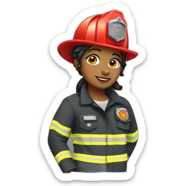 butch lesbian firefighter sticker