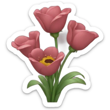 mano lanza flores sticker