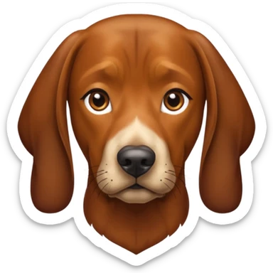 Brown Bavarian mountain hound sticker