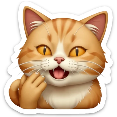 
Cat is sneezing sticker