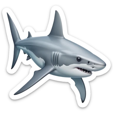 Hammerhead shark emoji sticker
