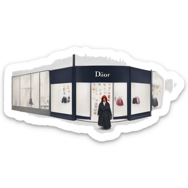 Dior boutique sticker