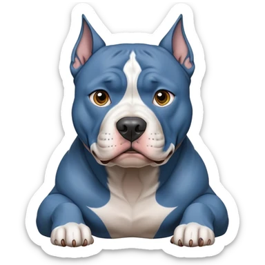blue nosed pitbull  sticker