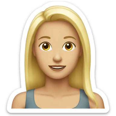 Femme âgée blonde  sticker