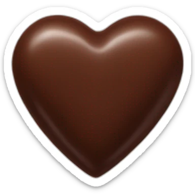 chocolate heart sticker