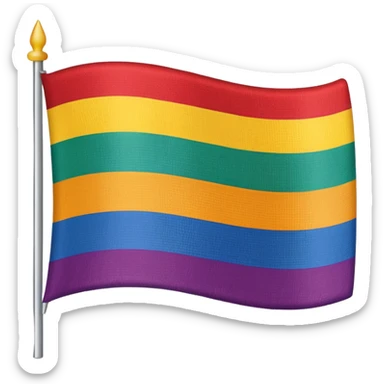 The lesbian flag sticker