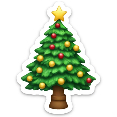 Christmas tree sticker