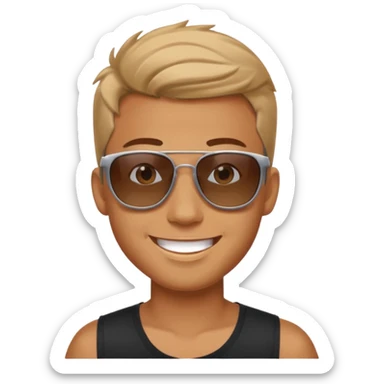 I want one little emoji for one hot boy. I want to show him with emoji that he is so hot and atrractive sticker