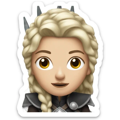White Woman on the Iron throne sticker