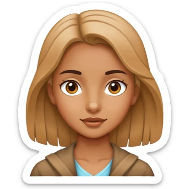 outdoor portrait of girl sticker