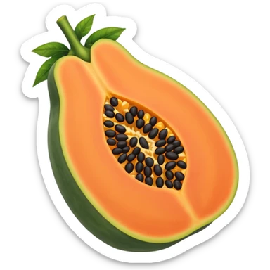 Make it nuce like real papaya show the papaya nicely  sticker