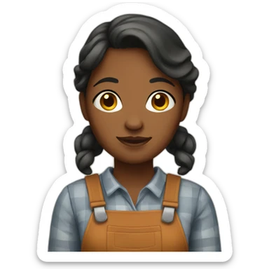 Farm woman sticker