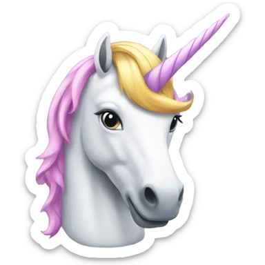 a high unicorn sticker