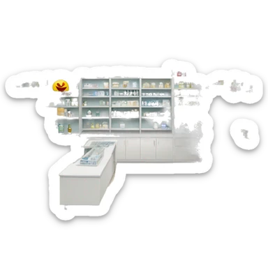 Muebles de exhibición para farmacias sticker