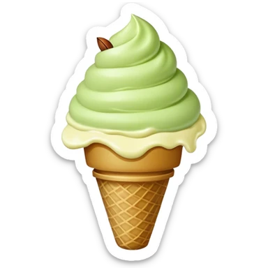Pistachio ice cream sticker