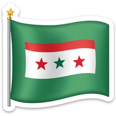  Green Syrian flag  sticker