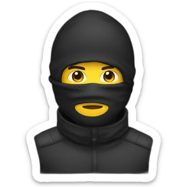Men with balaclava sticker