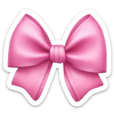 Pink bow sticker