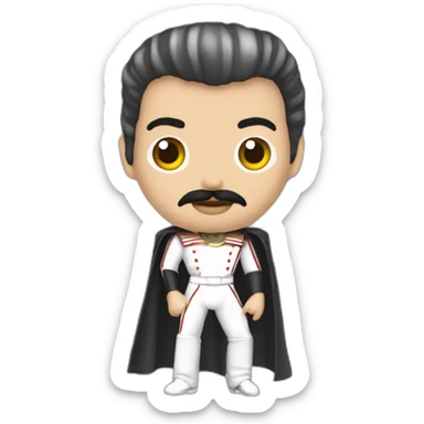 freddy mercury prateado sticker