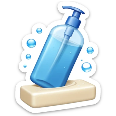 Soap and shampoo sticker