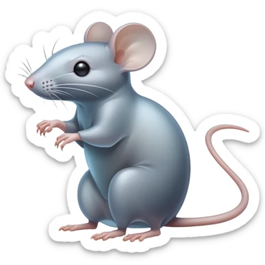 Invisible rat sticker