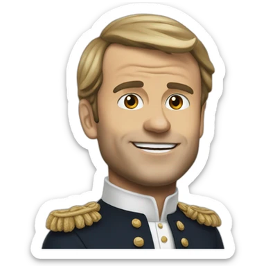 Macron qui manifeste sticker