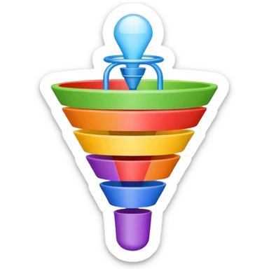sales funnel 5 sticker