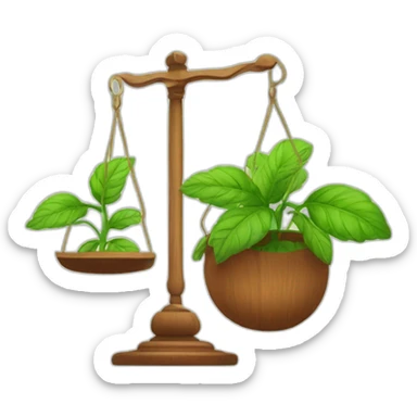 court legalize plant medicine with plant on one side to weigh sticker