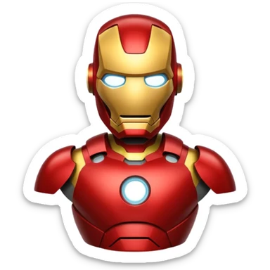an ironman emoji sticker
