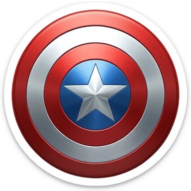 Captain America shield emoji sticker