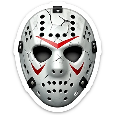 Jason mask  sticker