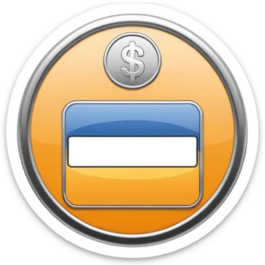 A clean, minimalist “credit counter” badge icon that communicates cumulative usage of design tokens (colours, font sizes, spacing) with an intentional economy of variation. No text. More like a Coin. sticker