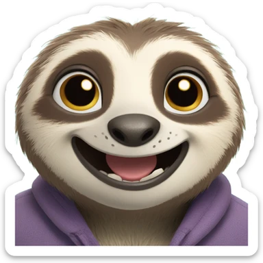 zootopia sloth that's smiling sticker
