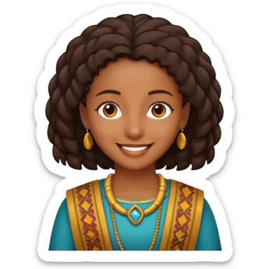 Habesha girl  sticker