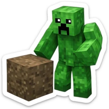 sigma creeper Minecraft  sticker