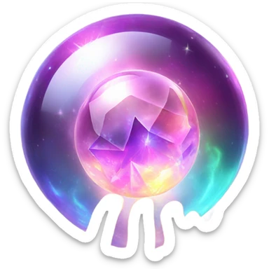 crystal ball magic sticker