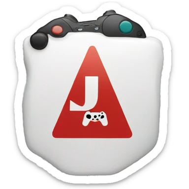 A no entry sign over a playstation controler sticker