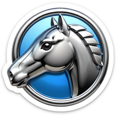 Mustang logo sticker