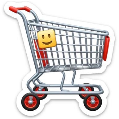 shopping cart sticker
