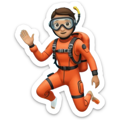 diver full body
 sticker