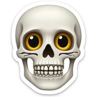 Calavera enojada  sticker