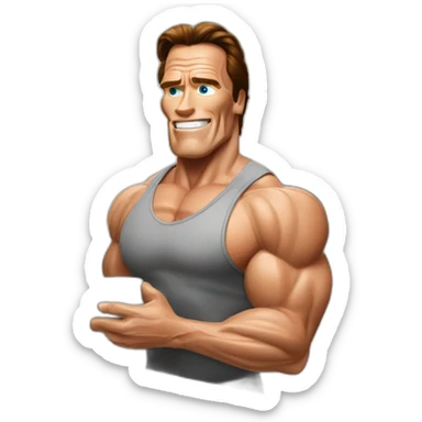 arnold-schwarzenegger-doing-the-dishes sticker