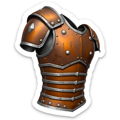 Rusted warrior arm armor sticker