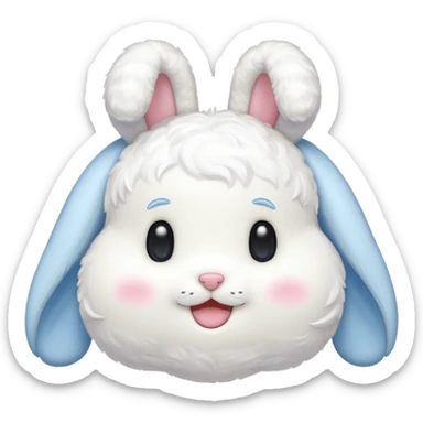 Generate me a cinnamorol emoji sticker