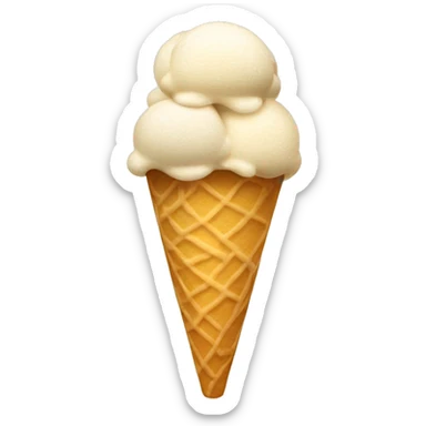 Helado de vainilla sticker