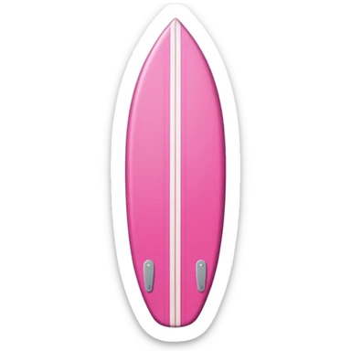 a surfboard that is pink and vertical  sticker