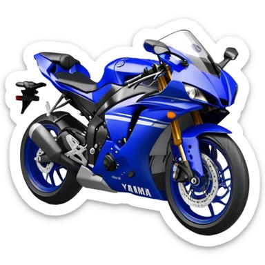 Yamaha YZF (Sportbike) - Yamaha YZF-R1 (Model Year: 2022) (Iconic colour: Blue) sticker