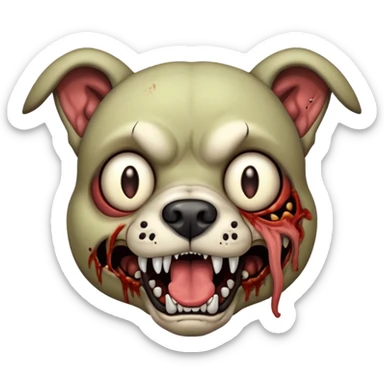 Zombie dog  sticker