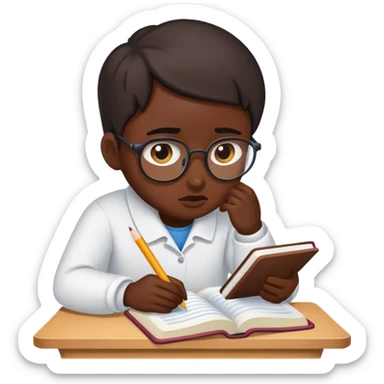 Studying until you melt sticker